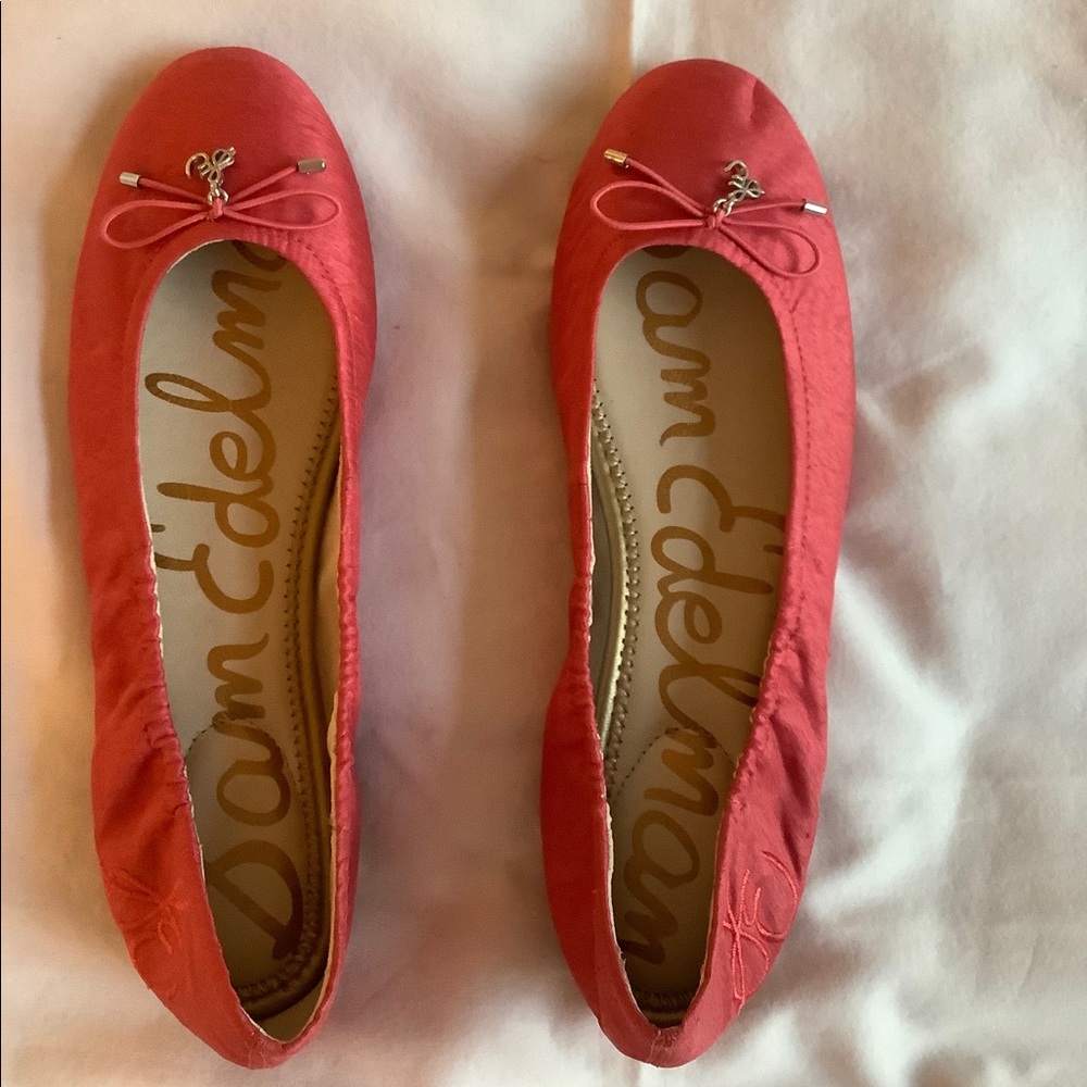 Felicia Silk Dupioni Fabric Ballet Flat Size 8 New